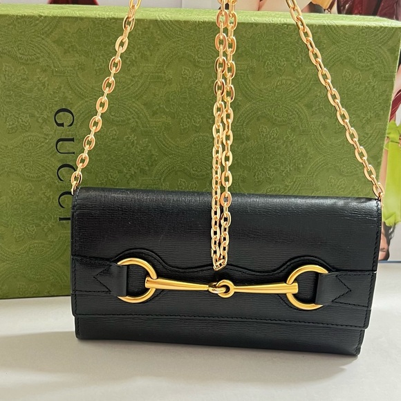 Gucci Handbags - Gucci Horsebit Wallet in Black